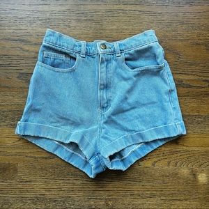 High Waisted Denim Shorts